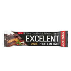 EXCELENT DOUBLE BAR - čokoláda + nugát s brusnicou, 85g