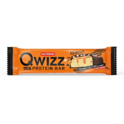 NUTREND QWIZZ PROTEIN BAR, arašidové maslo, 60g