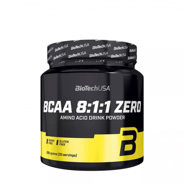 BCAA 8:1:1 ZERO 250 g BioTechUSA, broskyňový ľadový čaj